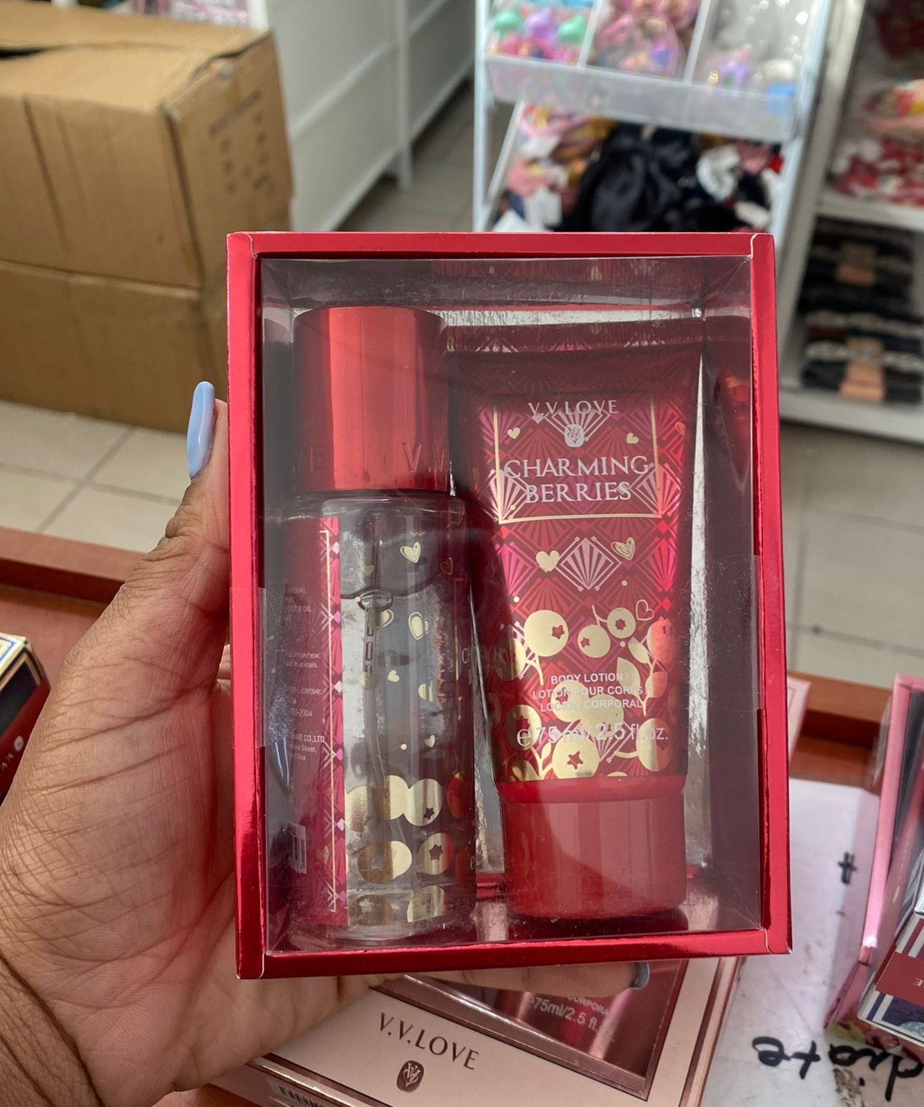 2 pcs body mist and hand lotion