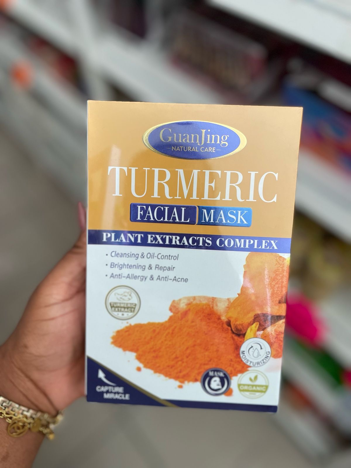 Turmeric face mask