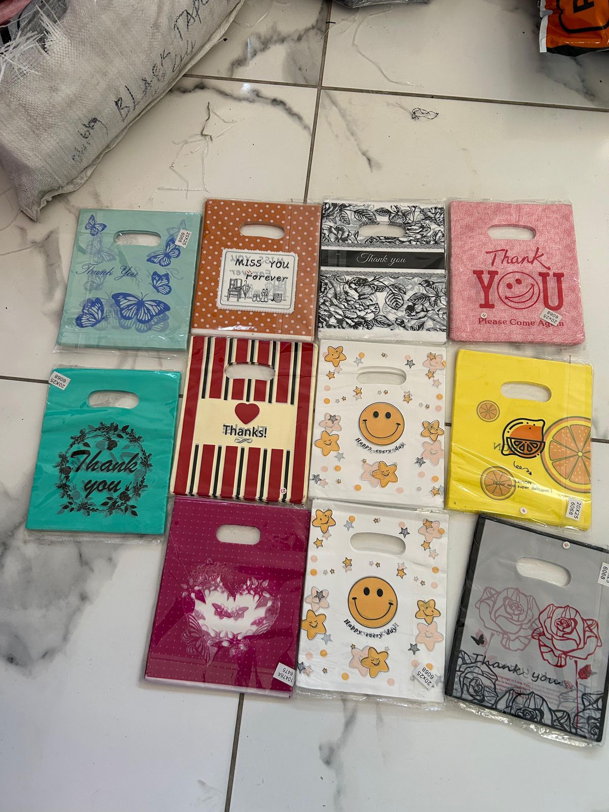 Thank you bag packaging