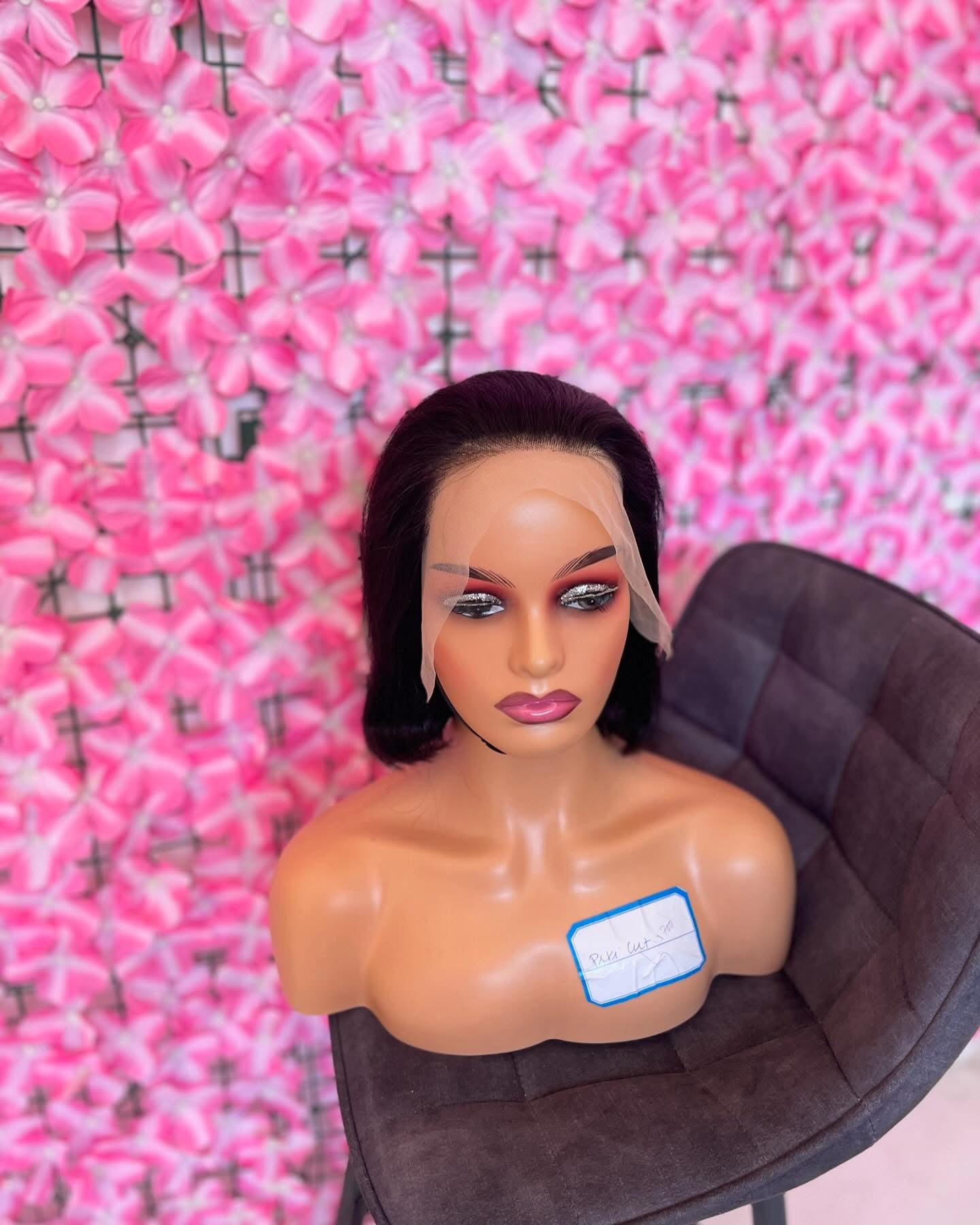 Full frontal bob wig